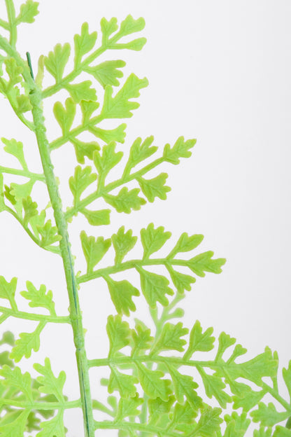 19" Artificial Fern Bush Green