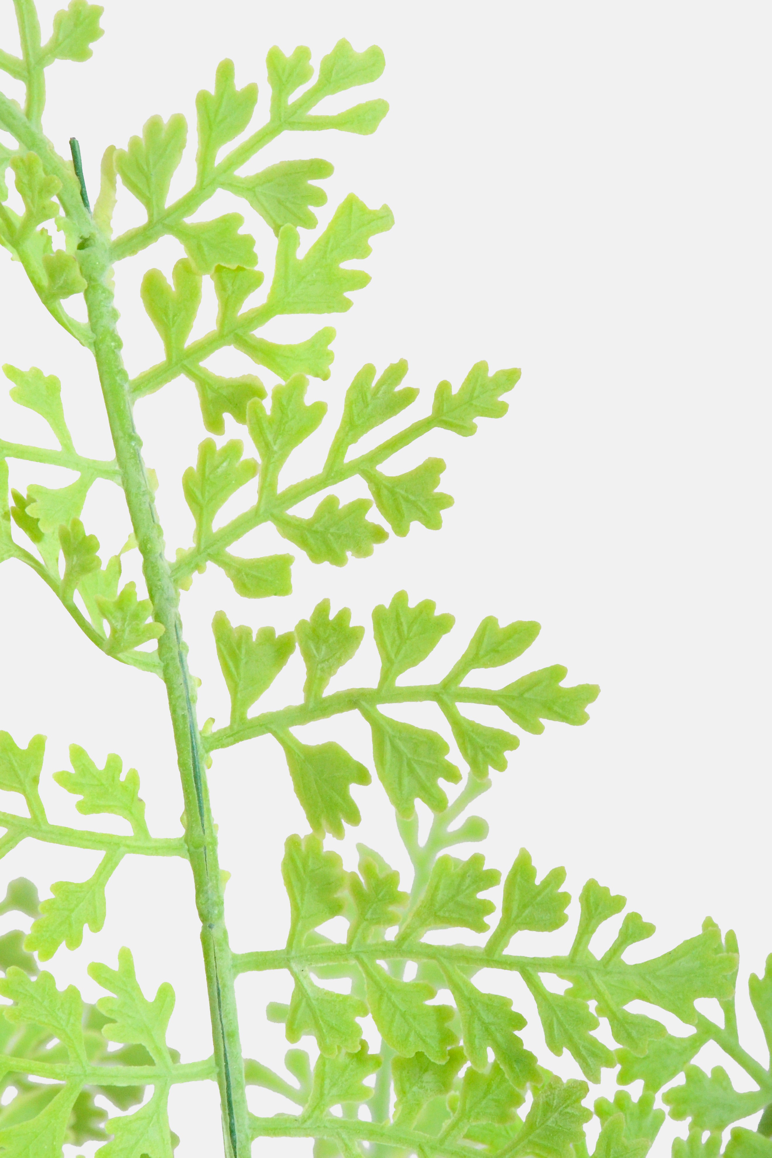 19" Artificial Fern Bush Green
