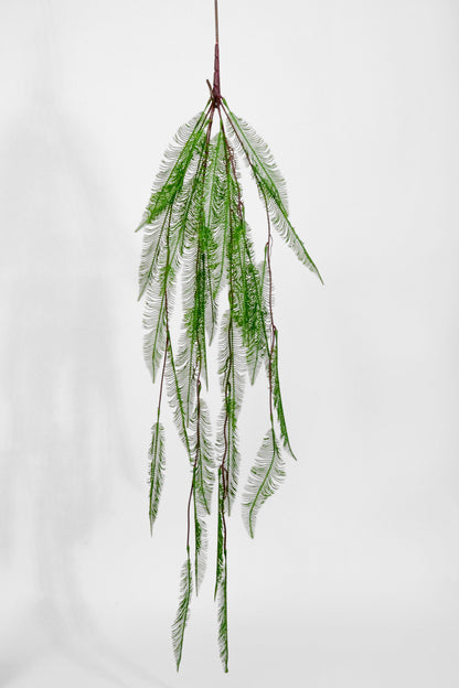 43" Artificial Fern Hanging Branch Green