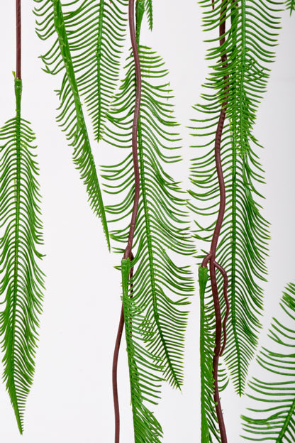 43" Artificial Fern Hanging Branch Green