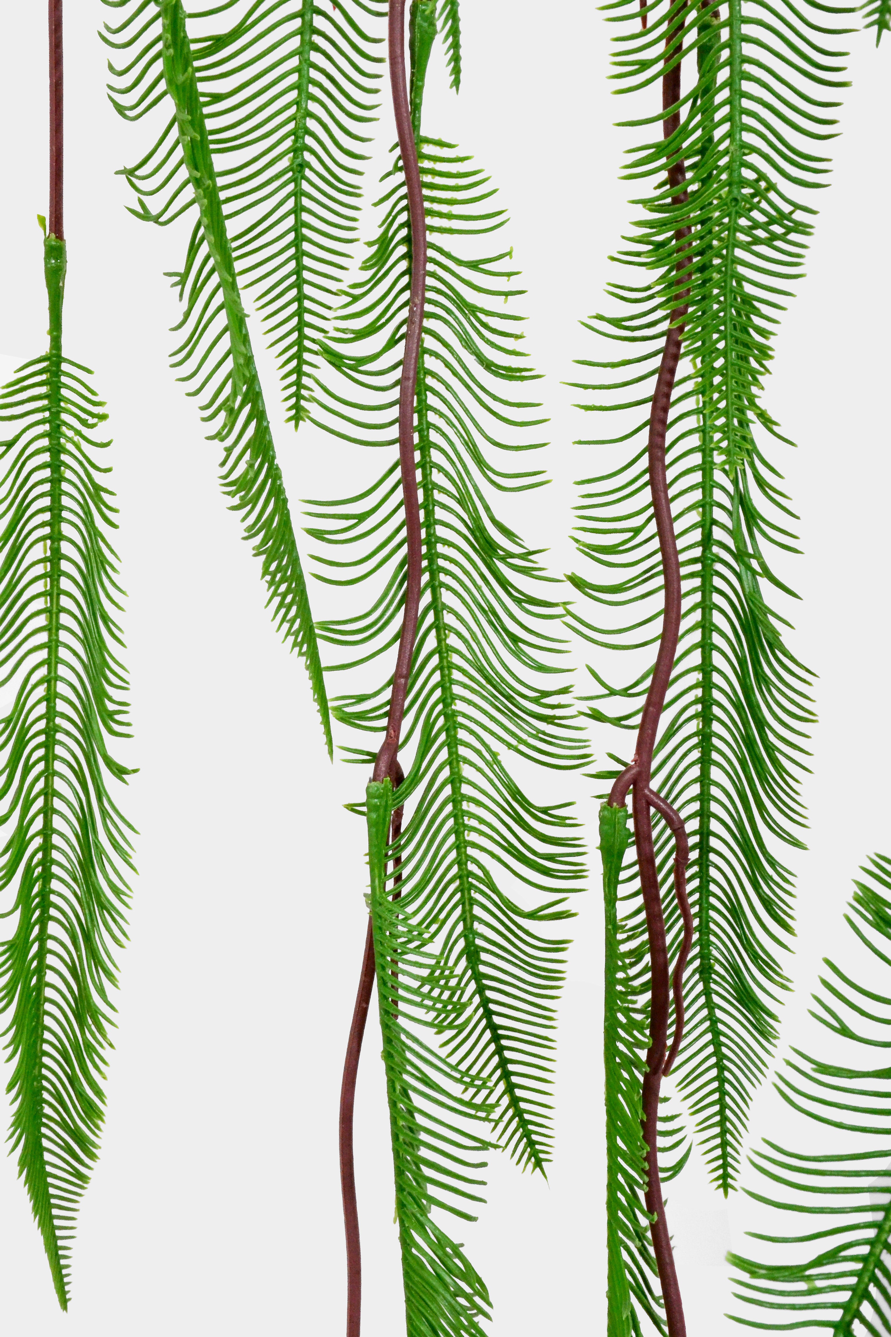43" Artificial Fern Hanging Branch Green