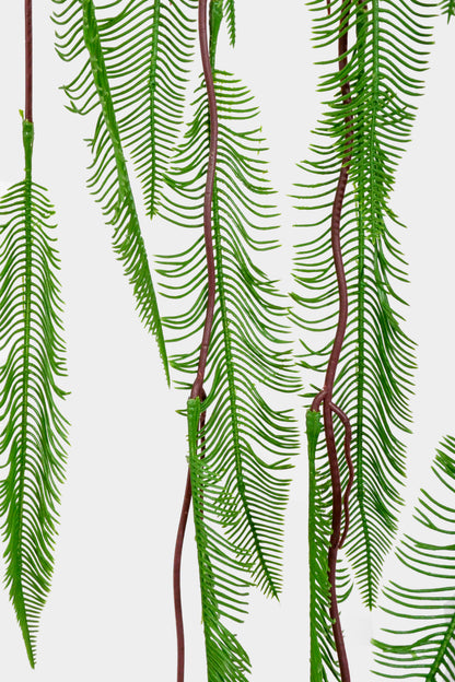 43" Artificial Fern Hanging Branch Green