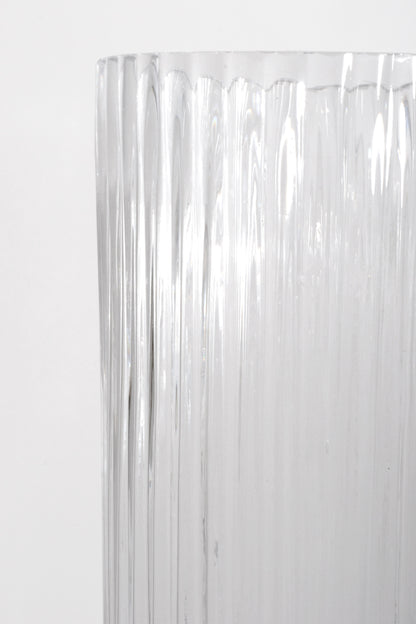 6"x 31.5" Glass Vase Clear