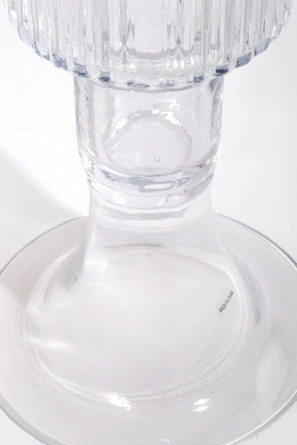 6"x 31.5" Glass Vase Clear