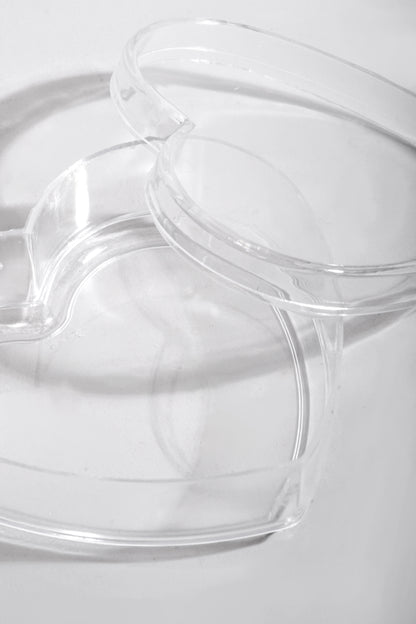 4.5" Heart Box Clear Pkg/12