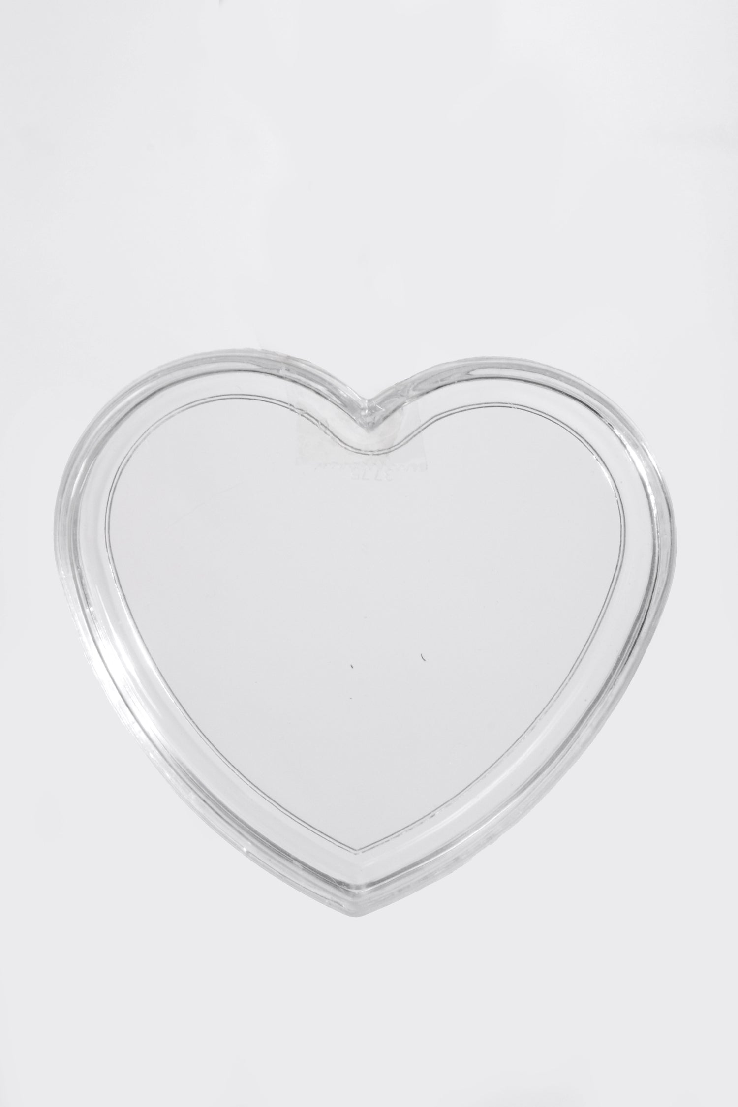 4.5" Heart Box Clear Pkg/12
