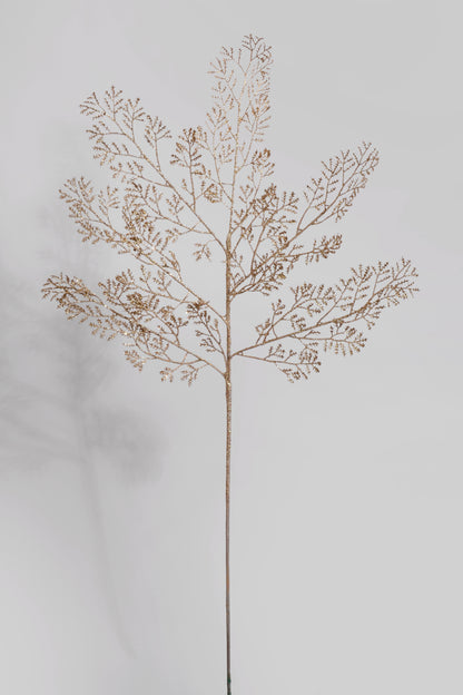 29" Artificial Glittered Cedar Spray Gold