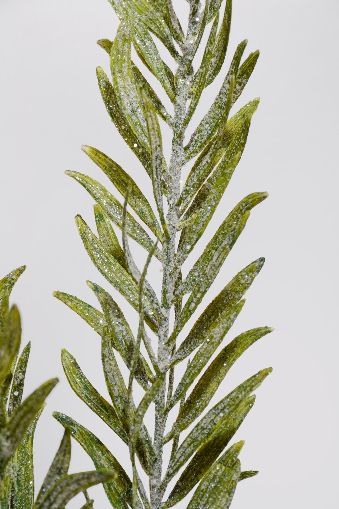 33" Artificial Glittered Yew Bundle Green