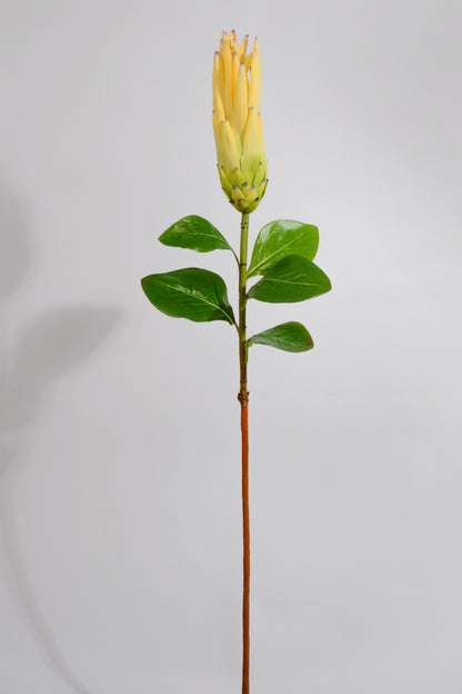 33" Artificial Protea Spray Yellow