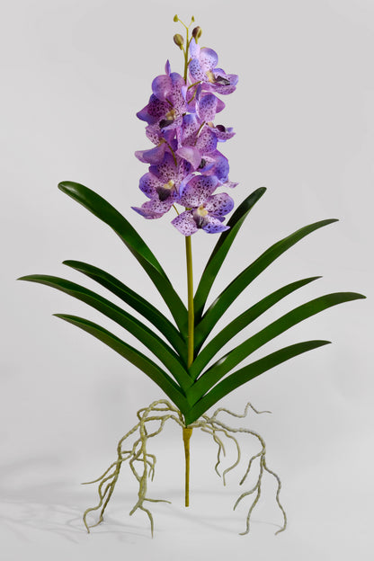 25" Silk Vanda Orchid Plant Lavender