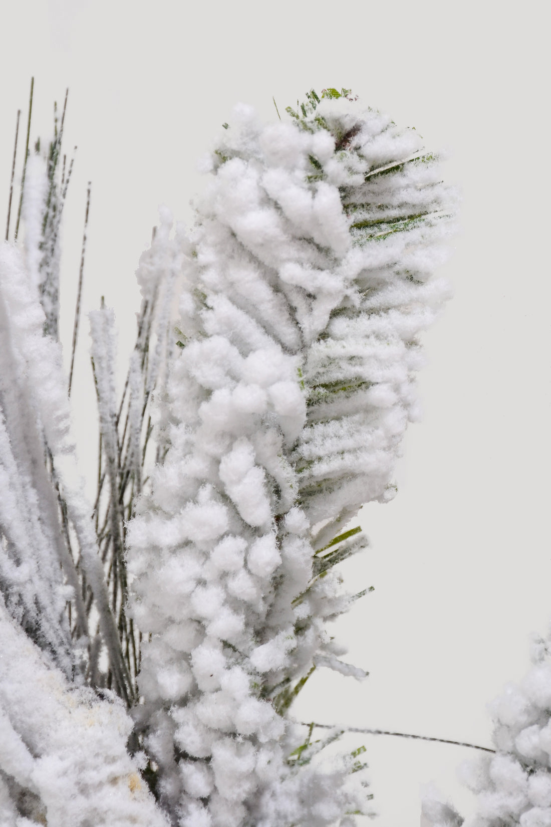 17" Artificial Snowed Cone/Mix Pine Spray White/Green