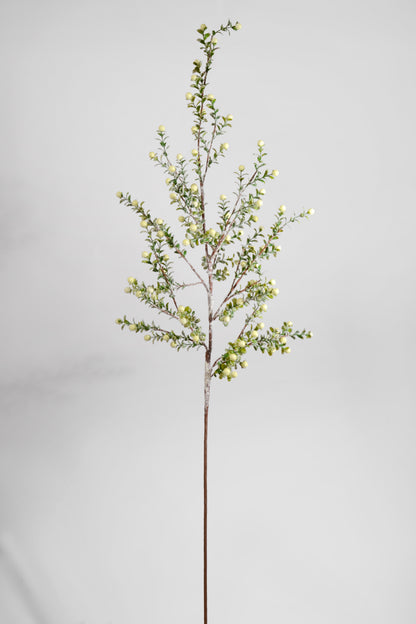 48" Snowed Berry Spray White