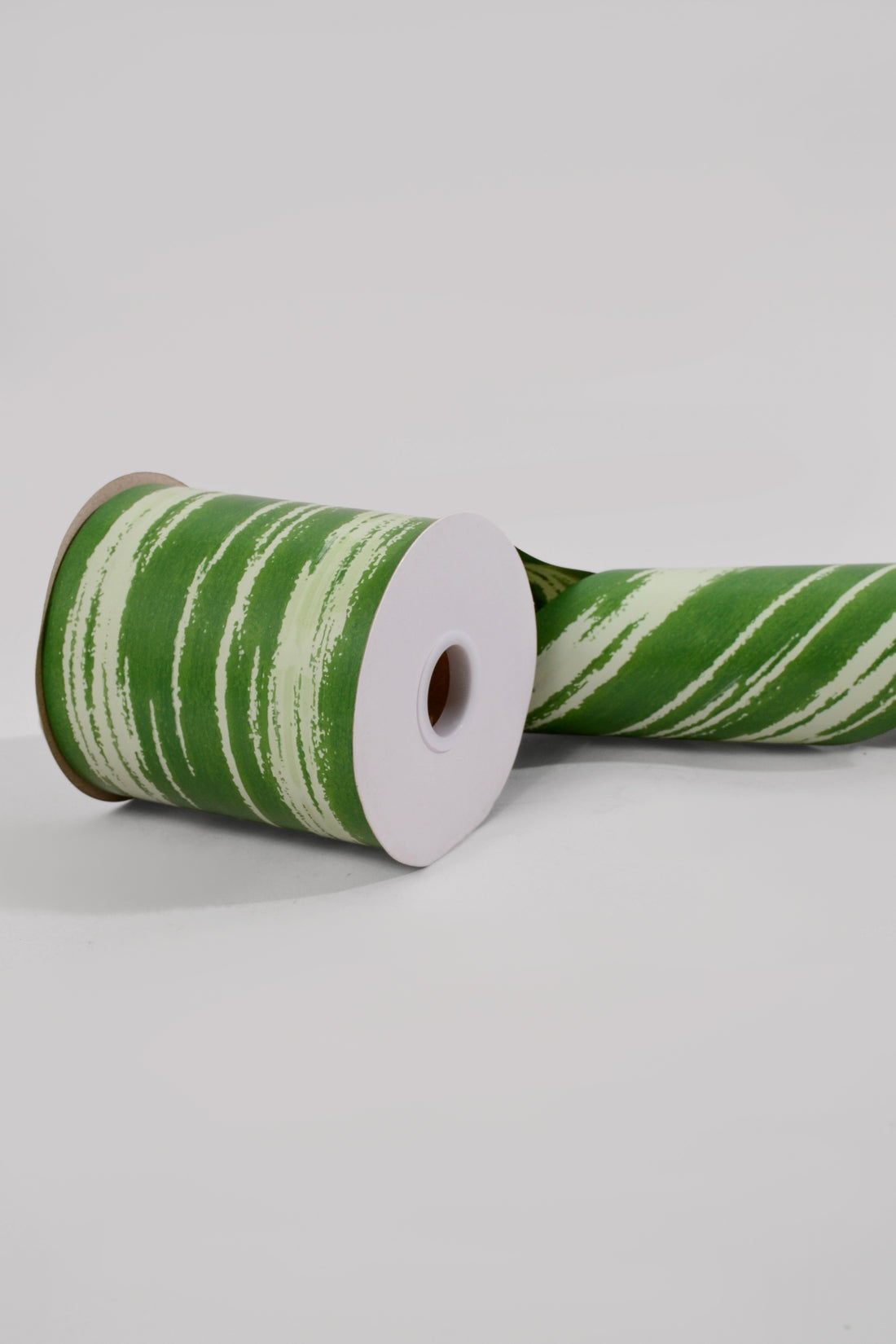 4.25" X 50yds Tropical Poly Ribbon Leaf Green