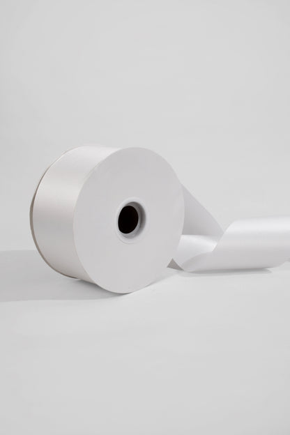 2-3/4" X 100 Yds Flora Satin Ribbon White