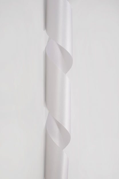 2-3/4" X 100 Yds Flora Satin Ribbon White