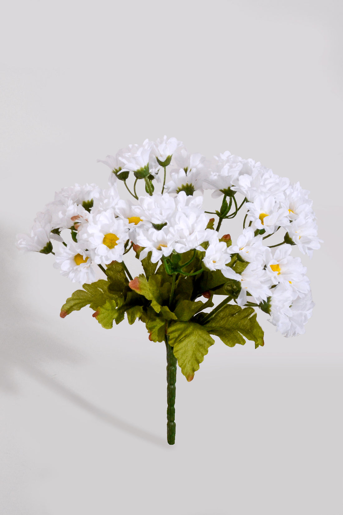 8" Mini Silk Daisy Bush White