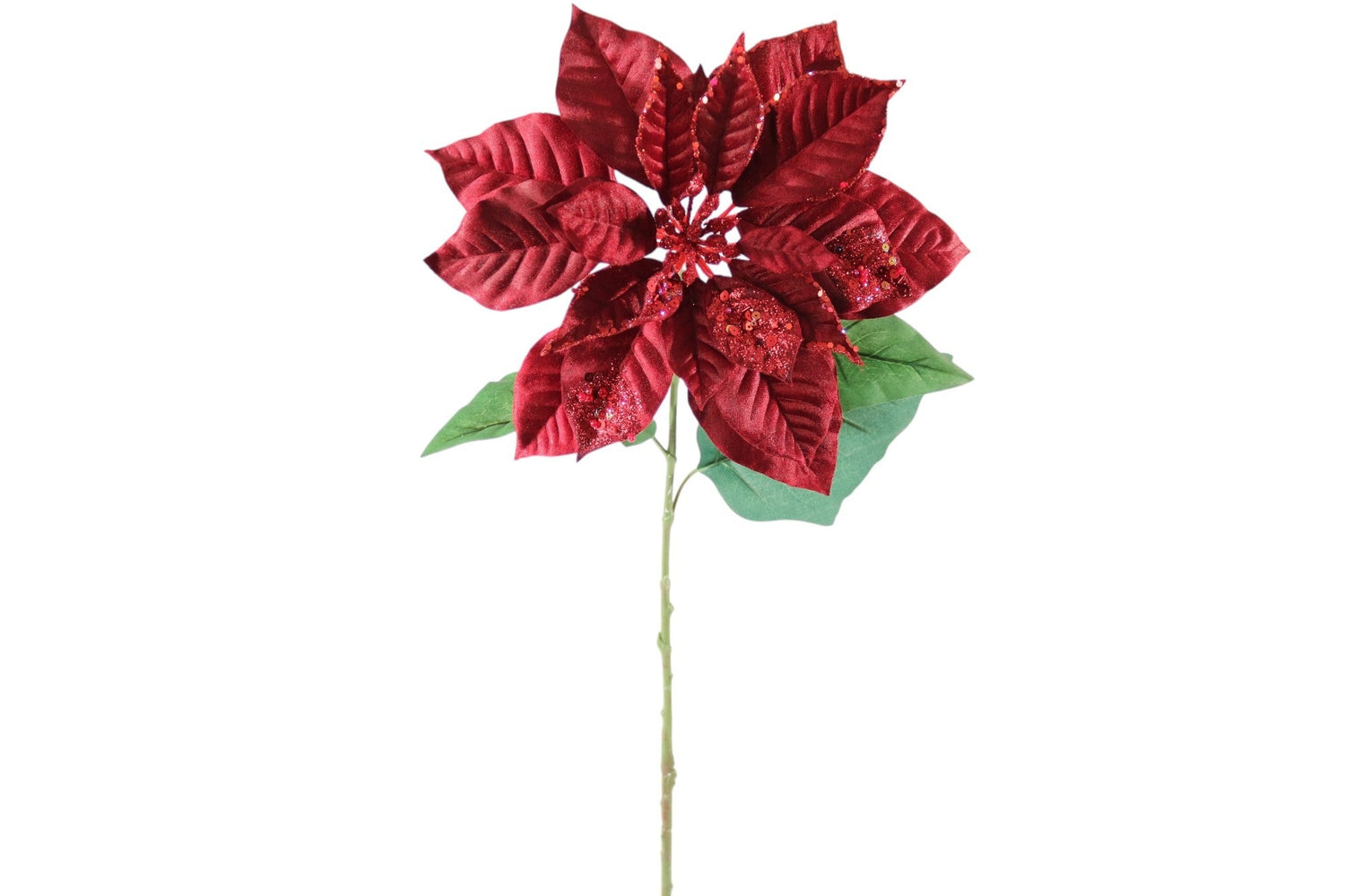33" Poinsettia Burgundy