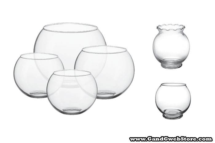 5.5" Bowl W/Ruffled Rim Clear