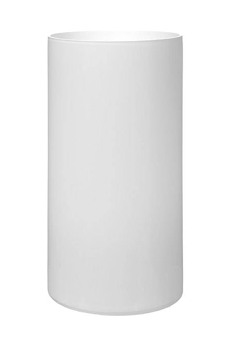 4&quot; X 8&quot; Cylinder Glass Vase White