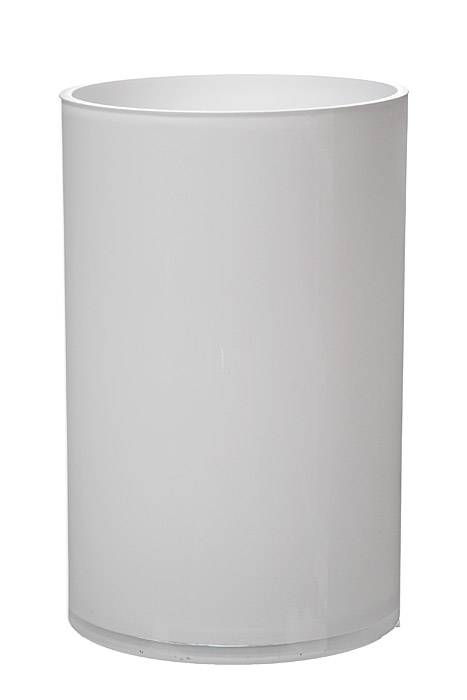 5&quot; X 8&quot; Cylinder Glass Vase White