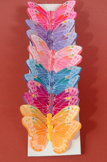 5"  Butterfly Assorted Pkg/12