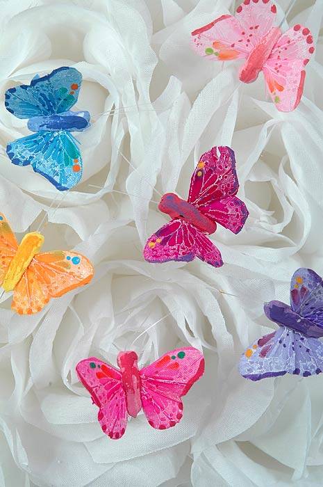 1&quot; Mini Butterfly Assorted Pkg/12