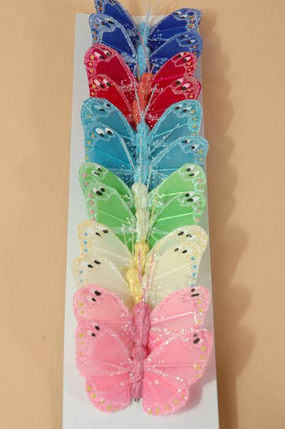 2" Butterfly Assorted Pkg/12
