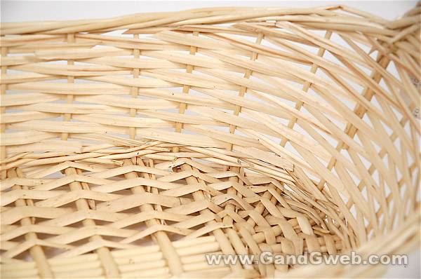 15" Oval Willow Basket Natural
