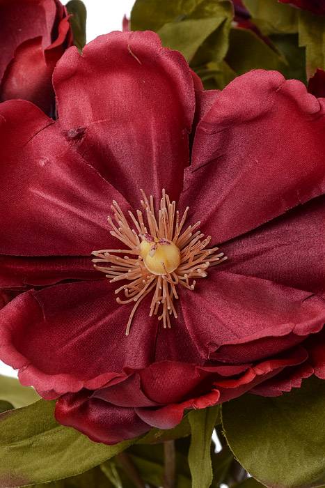 21" Silk Magnolia Bush Brick