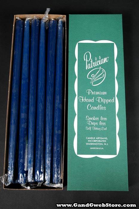 15&quot; Patrician Taper Cobalt Blue Box/12