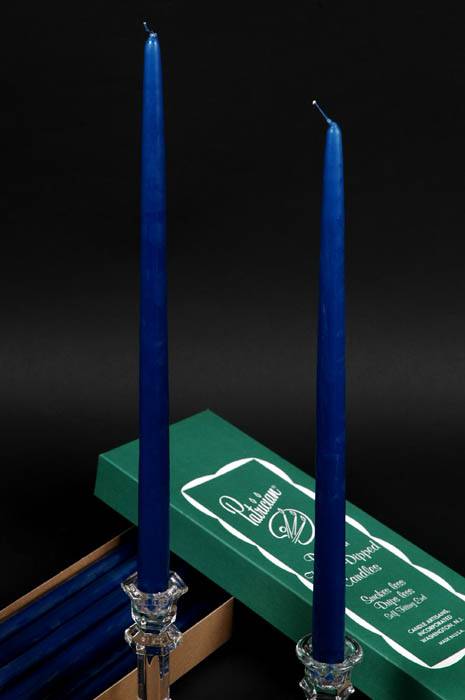 15&quot; Patrician Taper Cobalt Blue Box/12