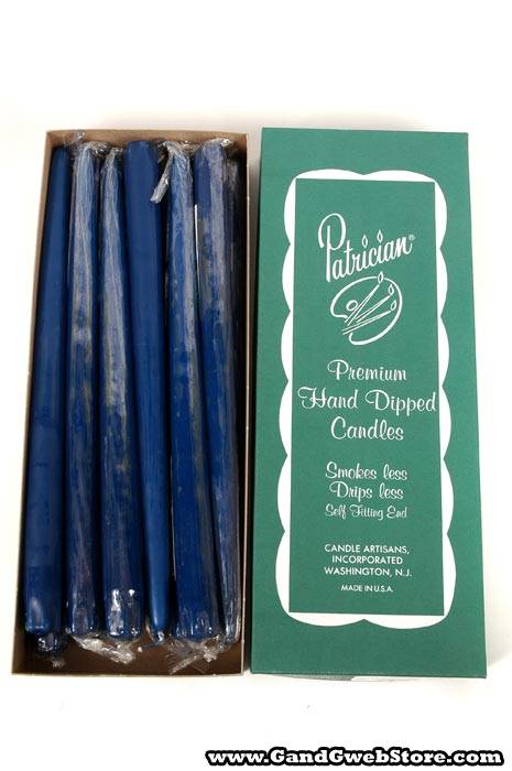 12&quot; Patrician Taper Cobalt Blue Box/12