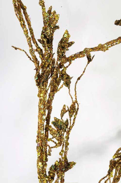 60" Glitter Sequin Branch Gold Ea