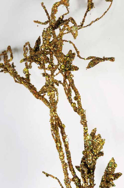 60" Glitter Sequin Branch Gold Ea