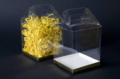 4" X 4" X 4.5" Pvc Box W/handle Clear Pkg/12