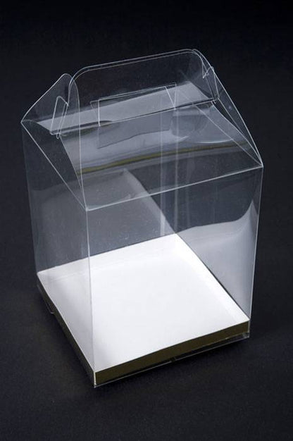 4" X 4" X 4.5" Pvc Box W/handle Clear Pkg/12