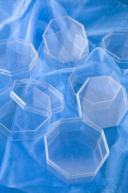 4" Octagon Box Clear Pkg/12