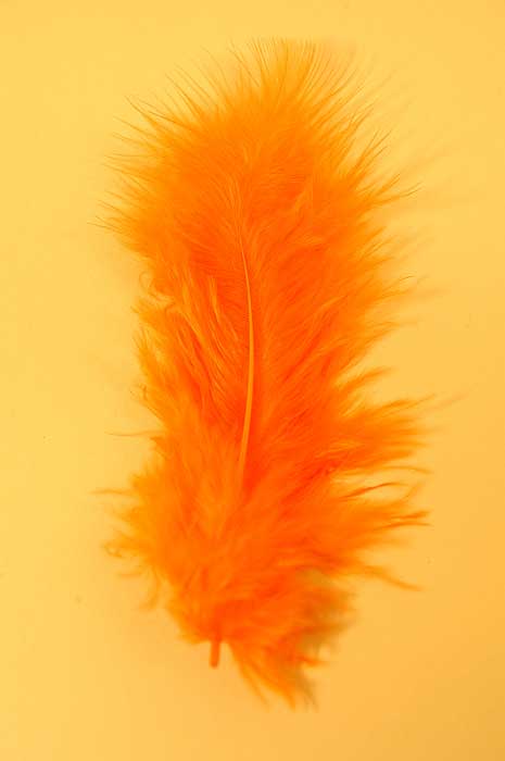 3.5&quot; Ostrich Feathers Orange Pkg/100