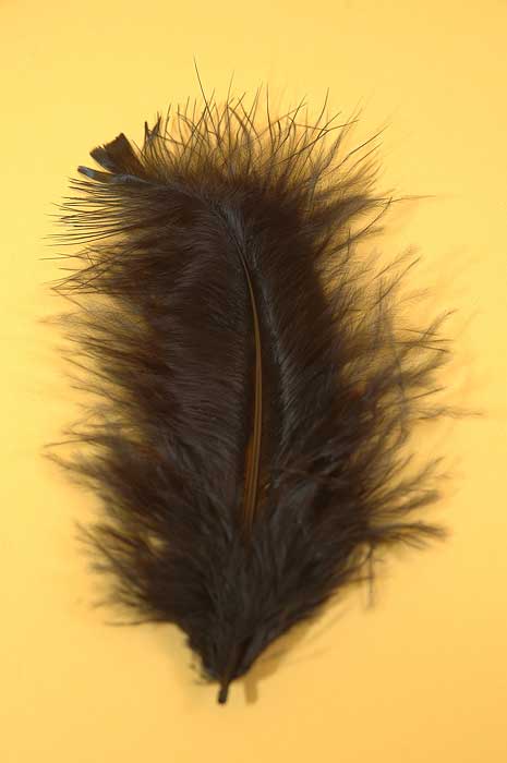 3.5&quot; Ostrich Feathers Black Pkg/100