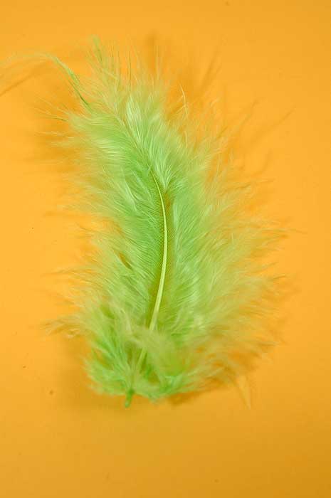 3.5&quot; Ostrich Feathers Lime Green Pkg/100