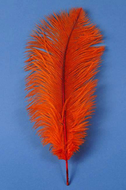 14"-16" Ostrich Feather Orange Pkg/12