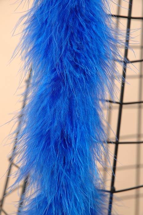 72" Feather Marabou Royal Blue Ea