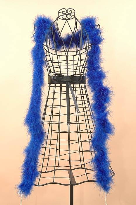 72" Feather Marabou Royal Blue Ea