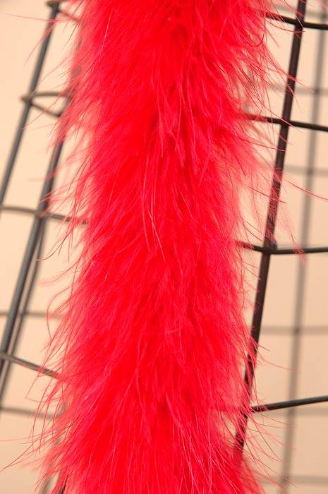 72" Feather Marabou Red Ea