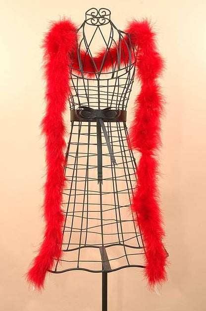 72" Feather Marabou Red Ea