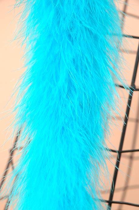 72" Feather Marabou Turquoise