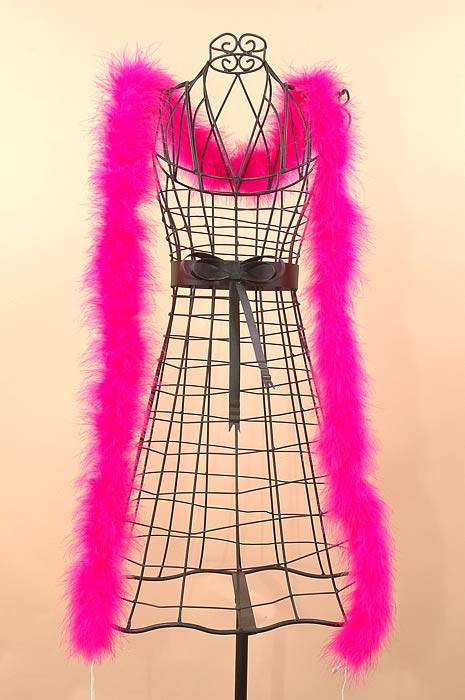 72" Feather Marabou Hot Pink Ea