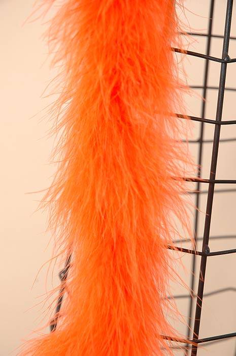 72" Feather Marabou Orange Ea