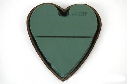12" Solid Heart Oasis Green Pkg/2