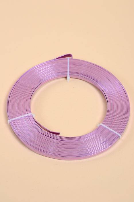 5mm X 10yds Aluminum Flat Wire Lavender